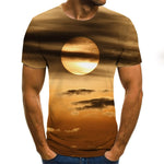 2020 New Summer 3D printed men's T-shirt casual short-sleeved men's T-shirt fashion hip-hop top