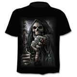 2020 New Fake Jacket Print T-Shirt Skull 3d T-Shirt Summer Trendy Short Sleeve T-Shirt Top Men/Female Short Sleeve Top