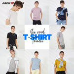 JackJones Men's Cotton T-shirt Solid Color Ice Cool Touch Fabric Men's Basic Top Fashion t shirt Jack Jones tshirt 220101546