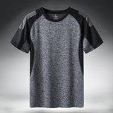 Quick Dry Sport T Shirt Men 2020 Short Sleeves Summer Casual Cotton Plus Asian Size M-5XL 6XL 7XL Top Tees GYM Tshirt Clothes