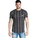 Casual Men T-shirt Stripe Summer Man Tshirt Fashion Tops Streetwear Male T-shirts Hip Hop Brand Clothing Mens Tee T Shirt Men