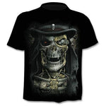 2020 New Fake Jacket Print T-Shirt Skull 3d T-Shirt Summer Trendy Short Sleeve T-Shirt Top Men/Female Short Sleeve Top