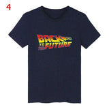 Back To The Future Tshirt Luminous T Shirt camiseta Summer Short Sleeve T Shirts back to future Tee Tops Streetwear T-shirts 4XL